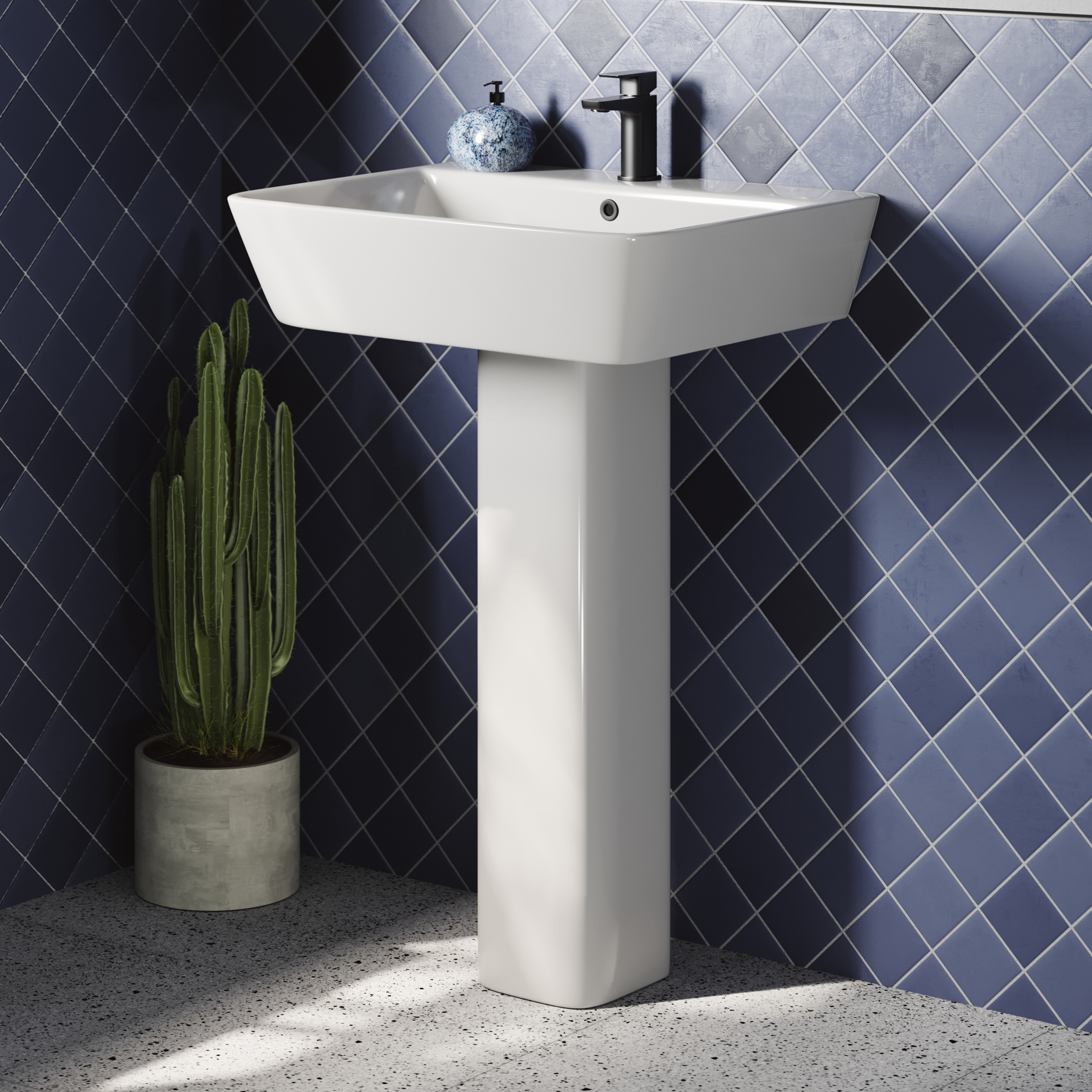 Harbour Icon Bathroom Suite with Rimless Toilet & Double Ended Bath