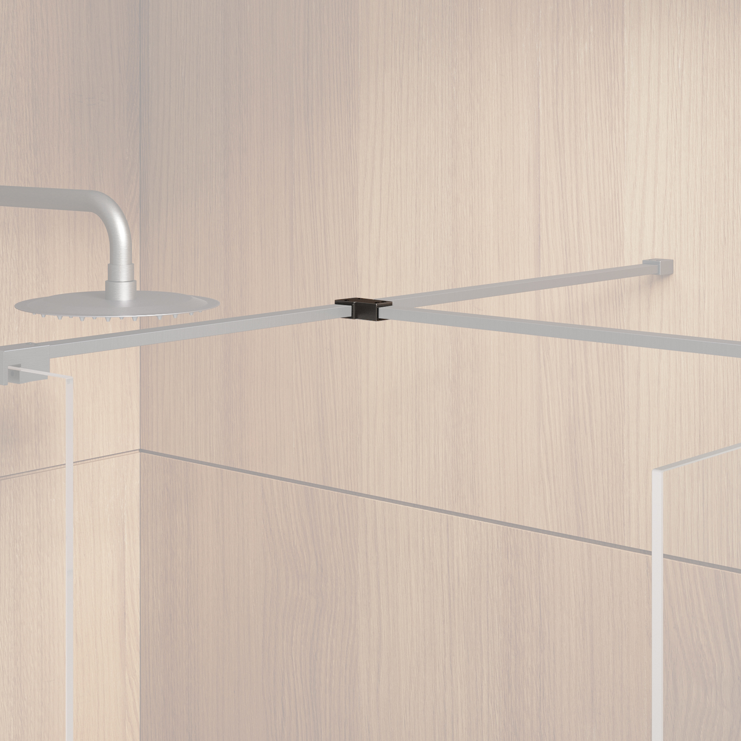Harbour i8 Gunmetal T-Piece Join for 2 Panels