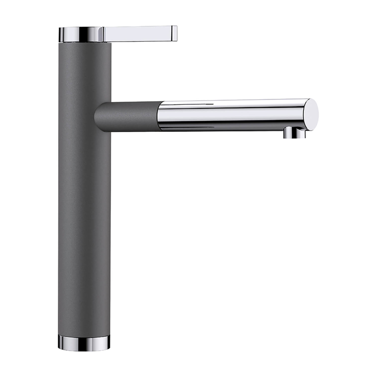 Blanco Linee-S Single Lever Pull Out Kitchen Mixer Tap with Silgranit Matching Finish