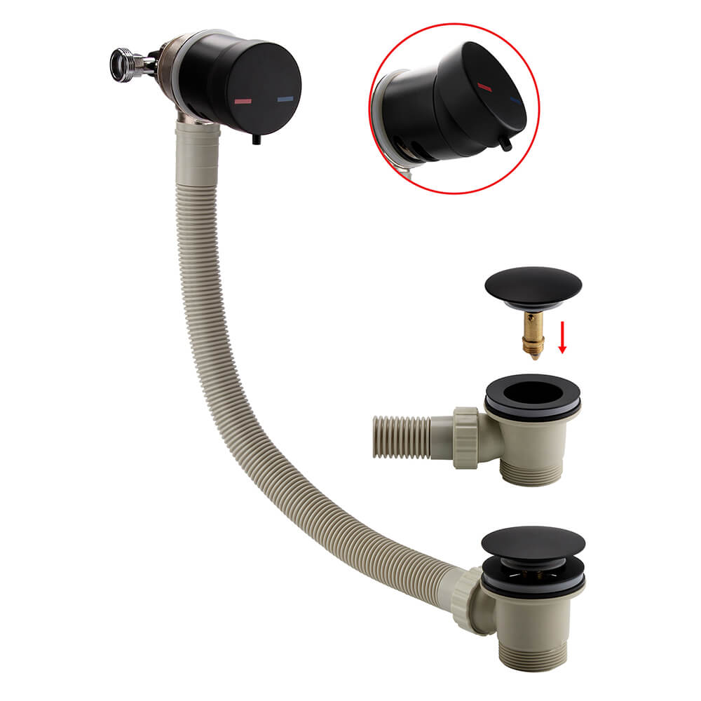 Core Overflow Bath Filler with Click Clack Waste