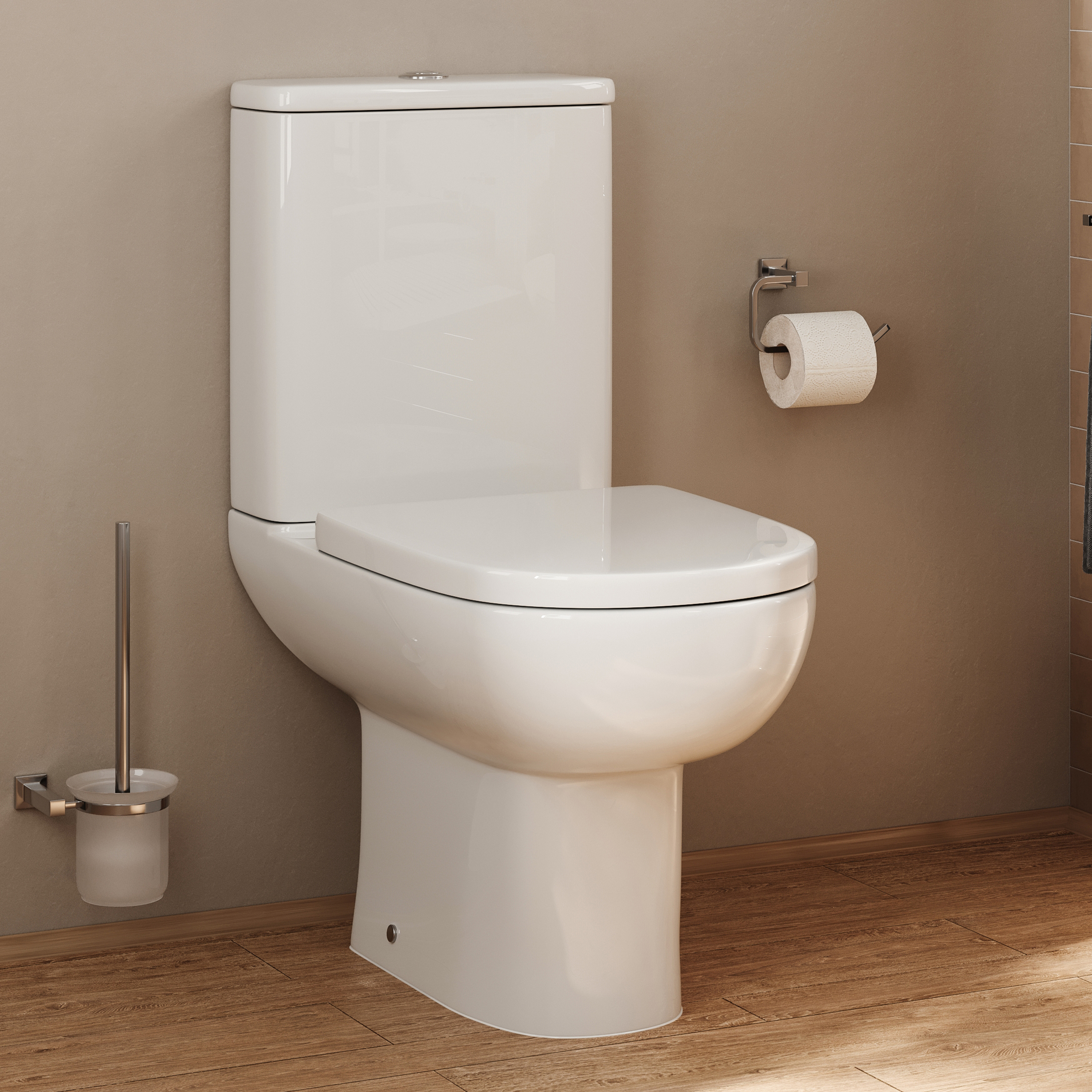 Anderson Rimless Close-Coupled Toilet & Soft Close Seat