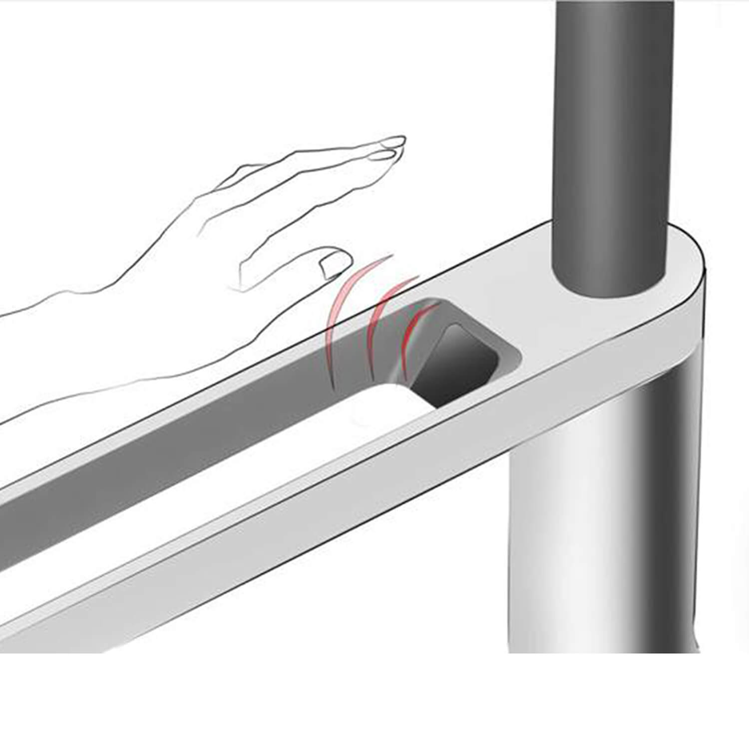 Clearwater Galex Motion WRAS Approved Touchless Single Lever Mono Pull Out Spray Kitchen Mixer