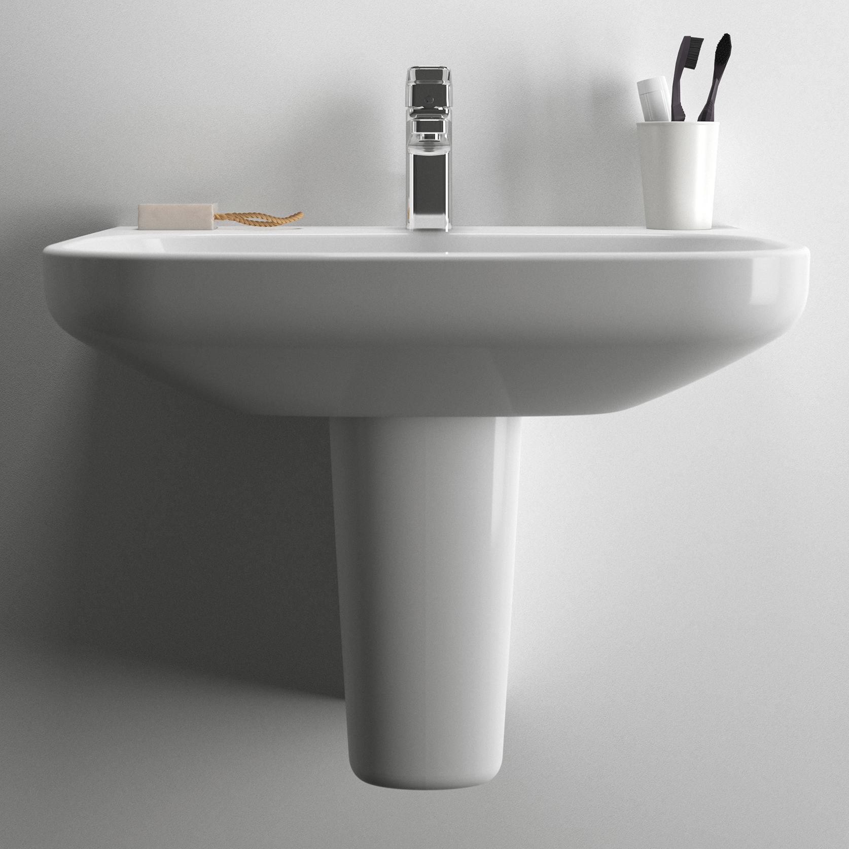 Ideal Standard i.life A Basin & Pedestal