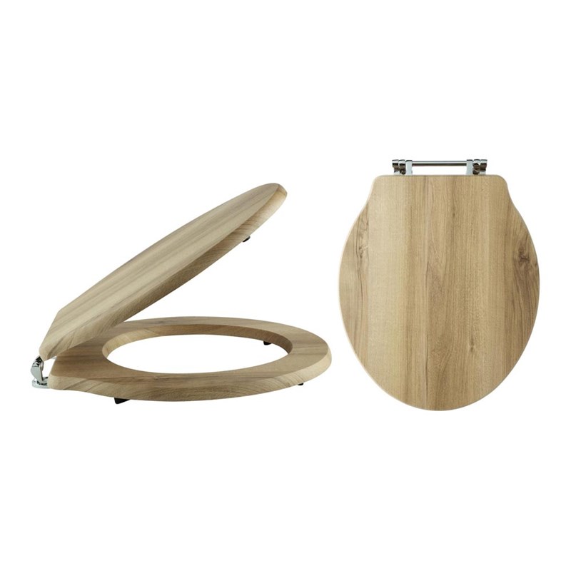 Butler & Rose Benedict Walnut Finish Soft Closing Top Fix Toilet Seat