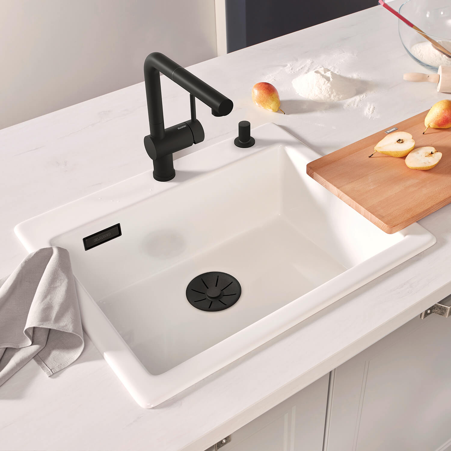 Blanco Linus-S Single Lever Mono Pull Out Kitchen Mixer Tap