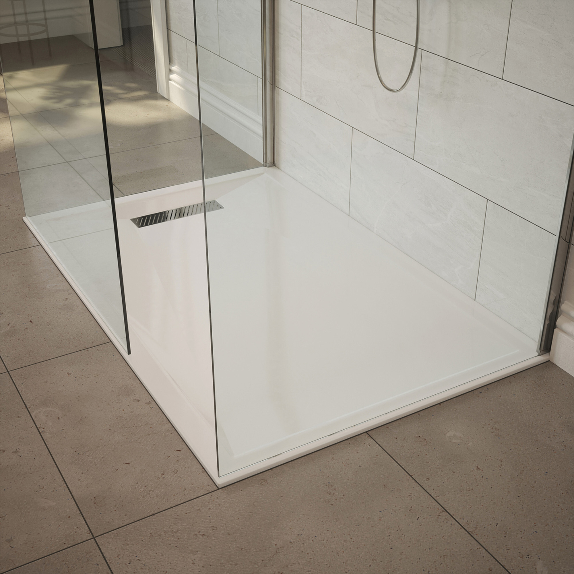 Harbour Linear 25mm Luxury Stone Rectangular Shower Tray - 9 Sizes