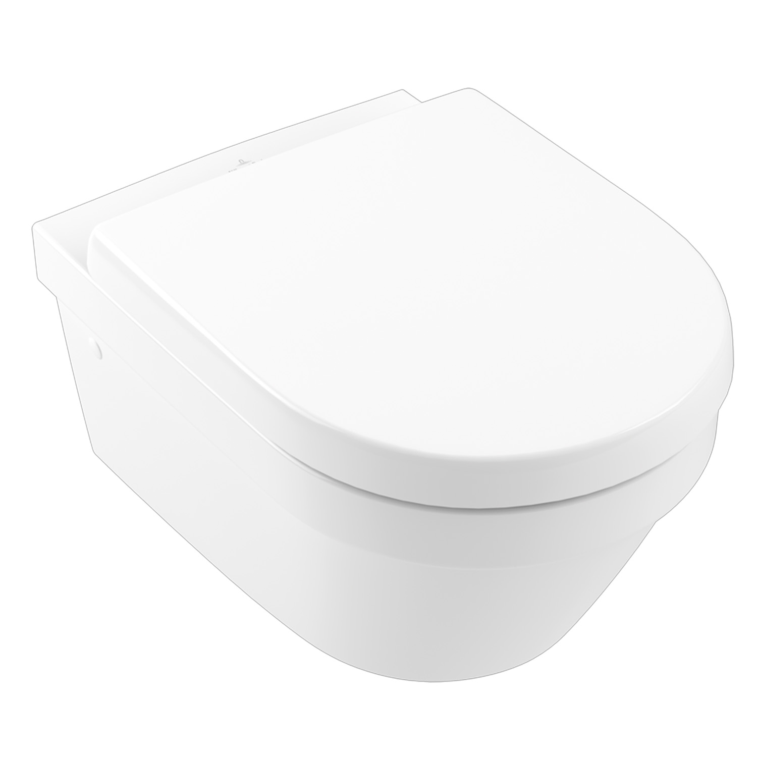 Villeroy & Boch Architectura Rimless Wall Hung Toilet & Soft Close Seat
