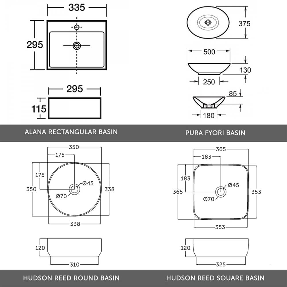 Emily 500mm Floorstanding Vanity Unit & Countertop