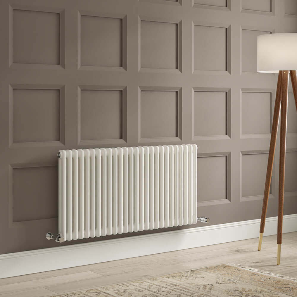Brenton Olympus Horizontal 2 Column Radiator - White