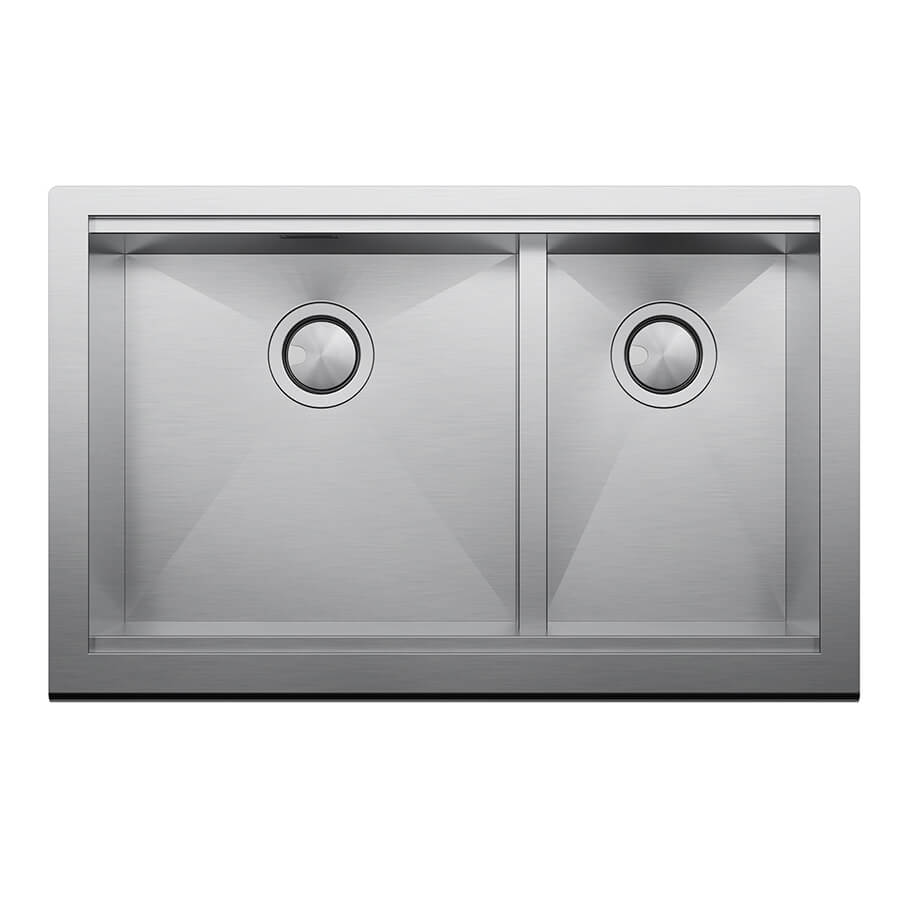 Clearwater Infinity Smart Butler 1.5 Bowl Brushed Stainless Steel Kitchen Sink & Waste - 800 x 510mm