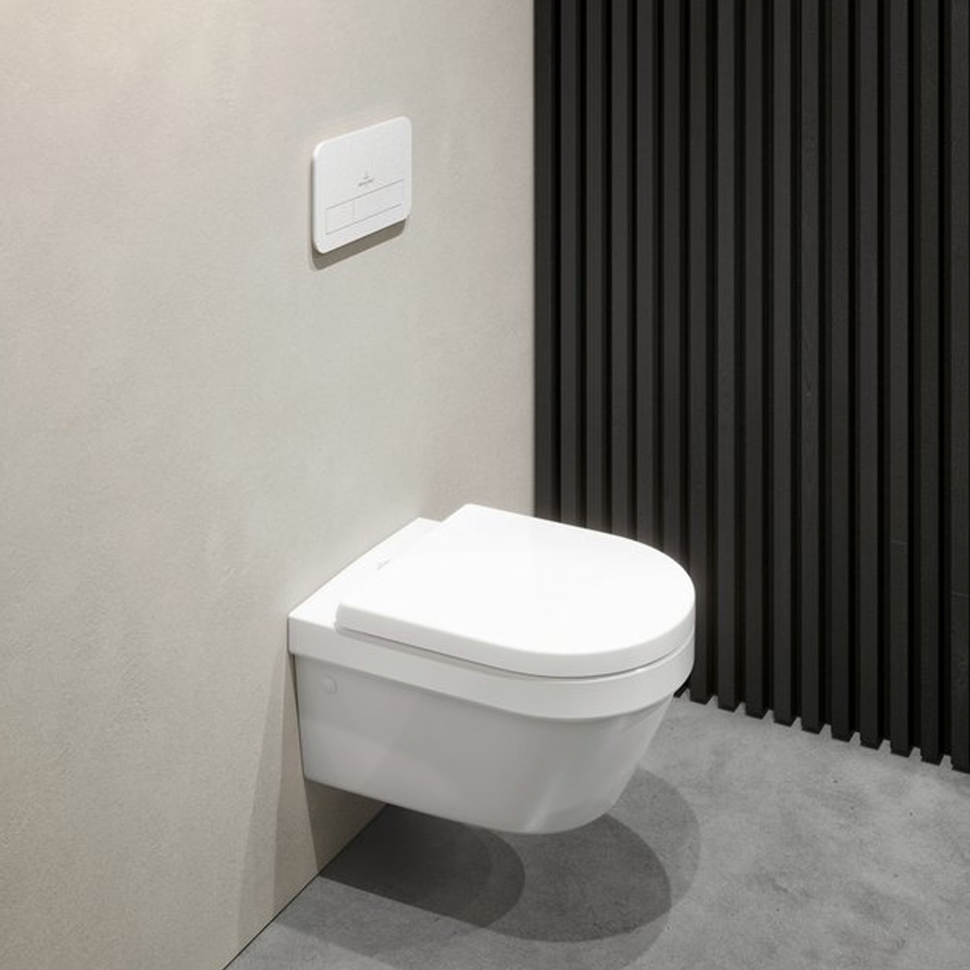 Villeroy & Boch ViConnect Pro 2.0 Frame with Architectura Round Rimless Wall Mounted Toilet, Flush Plate & Soft Close Toilet Seat