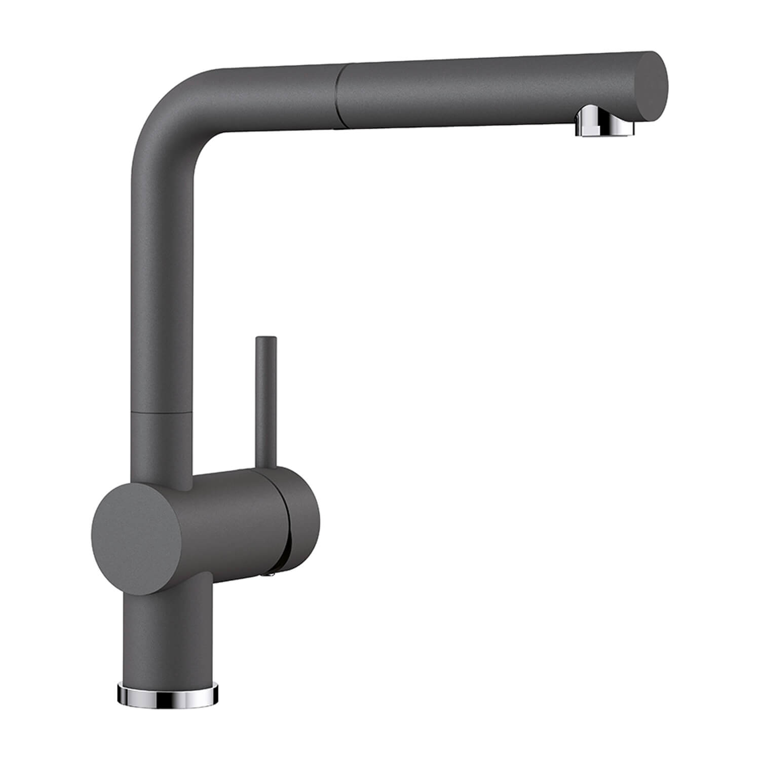 Blanco Linus-S Vario Single Lever Mono Pull Out Kitchen Mixer Tap with Silgranit Matching Finish