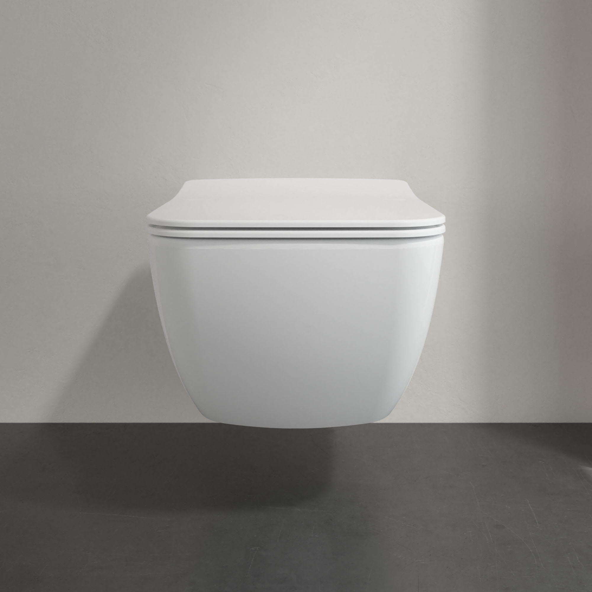 Villeroy & Boch Venticello Rimless Wall Mounted Toilet and Soft Close Toilet Seat
