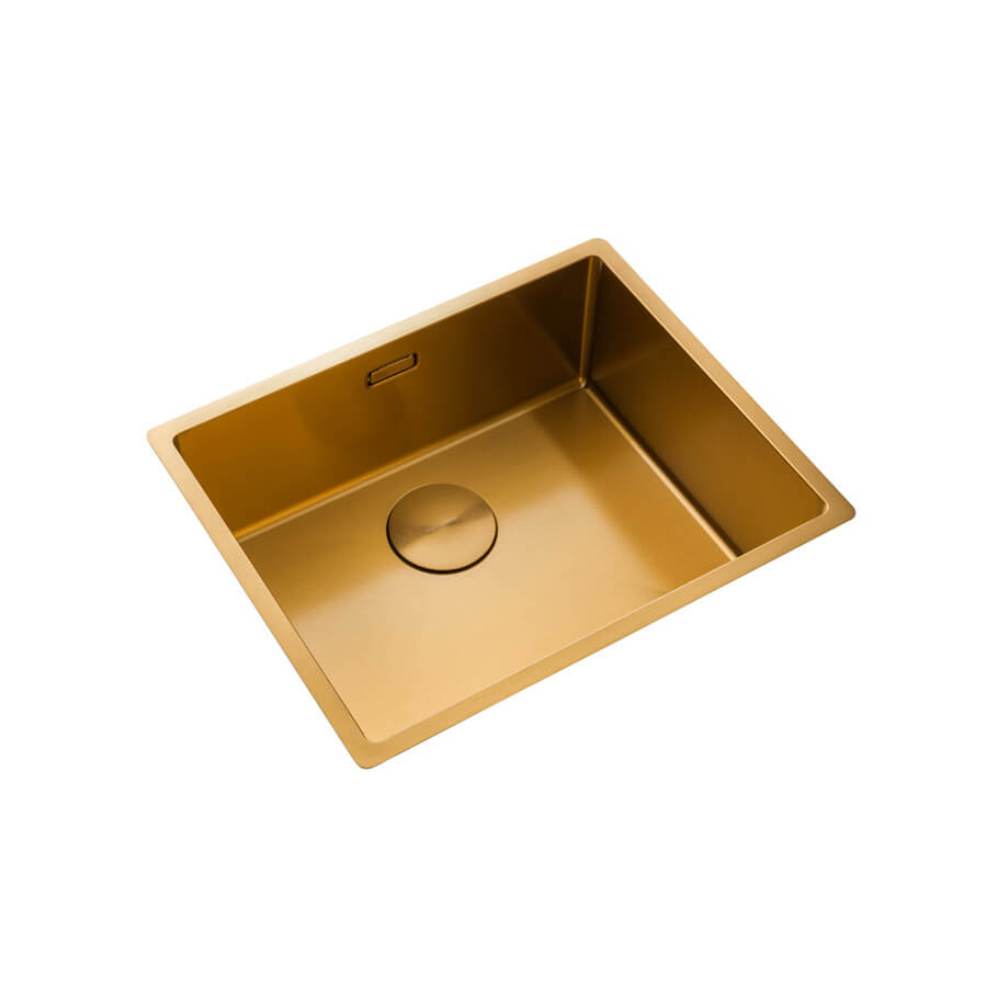 Rangemaster Spectra 1 Bowl Inset or Undermount Stainless Steel Kitchen Sink & Waste - 540 x 440mm
