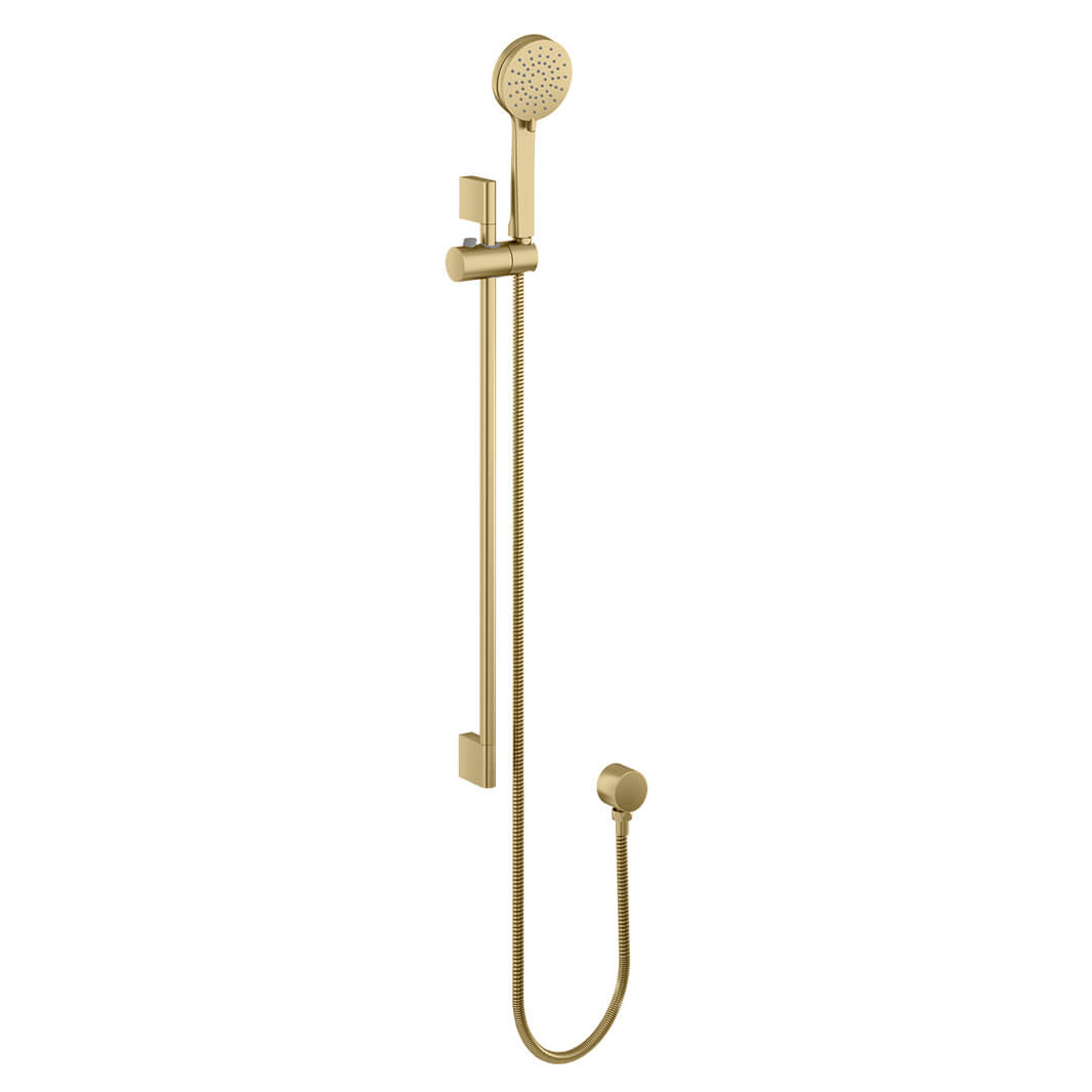 Britton Bathrooms Hoxton Shower Set with Outlet Elbow - Brushed Brass