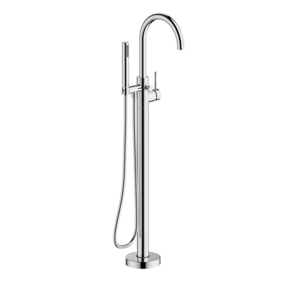 Britton Bathrooms Hoxton Floorstanding Bath Shower Mixer Tap - Chrome