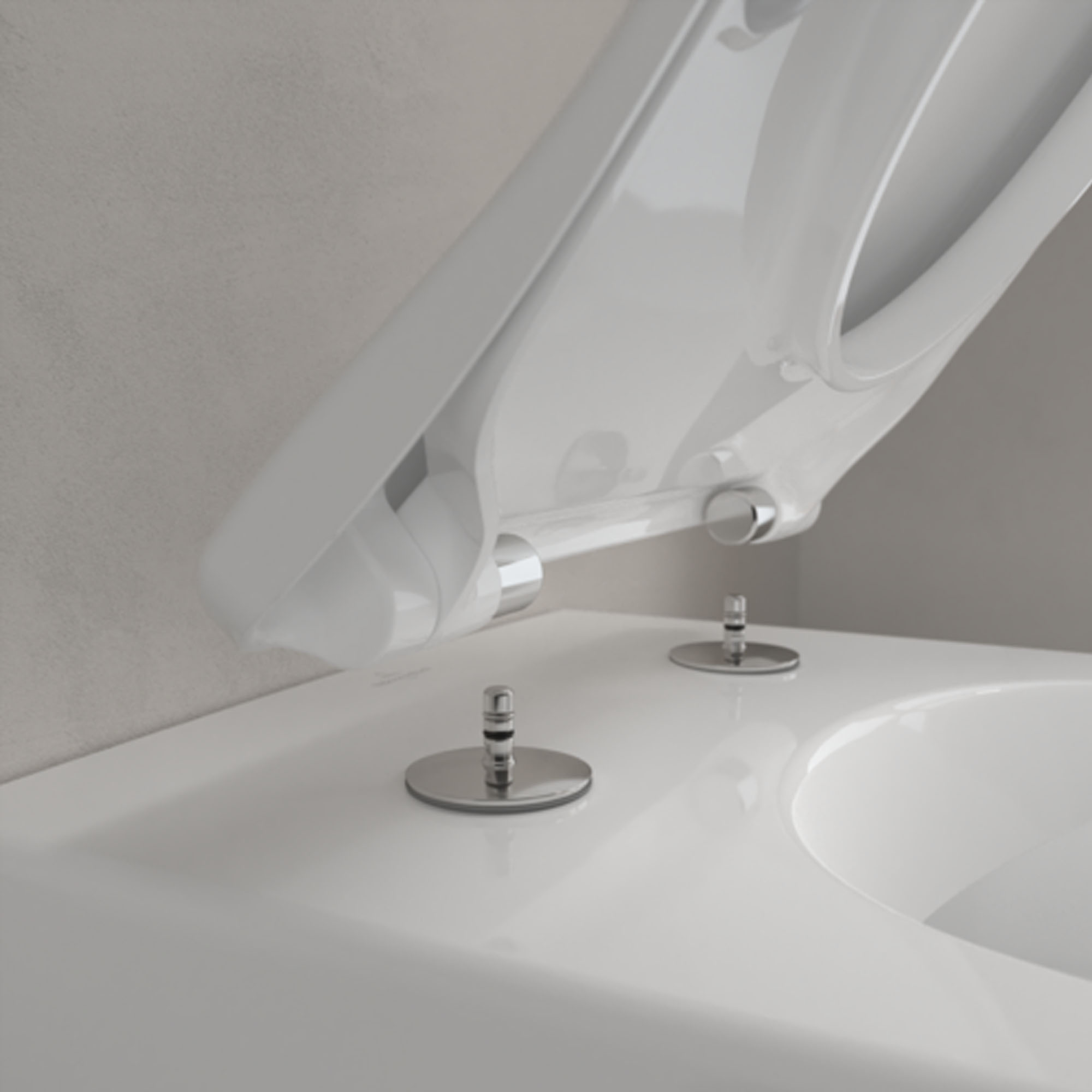 Villeroy & Boch ViConnect Pro 2.0 Frame with Subway 2.0 Rimless Wall Mounted Toilet, Flush Plate & Soft Close Toilet Seat