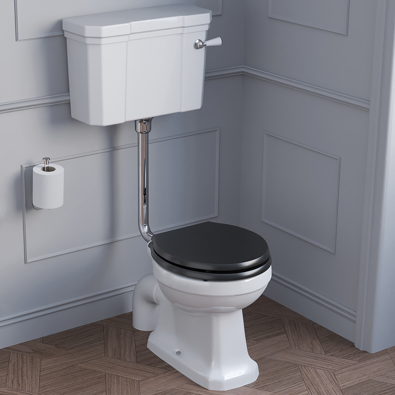 Ideal Standard Waverly Black Toilet Seat