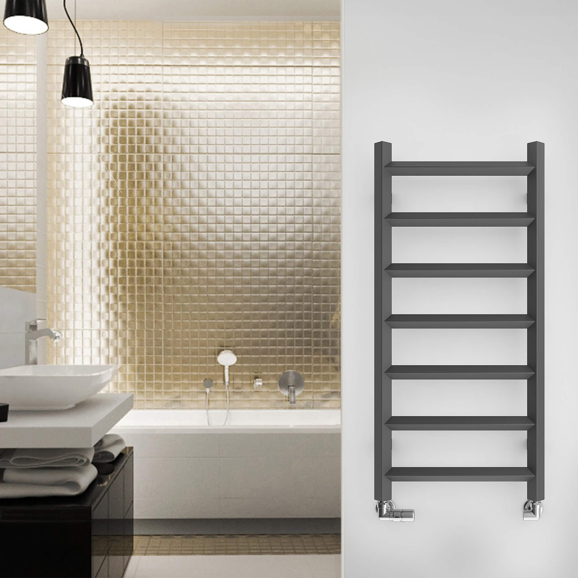 Terma Crystal Ladder Heated Towel Rail