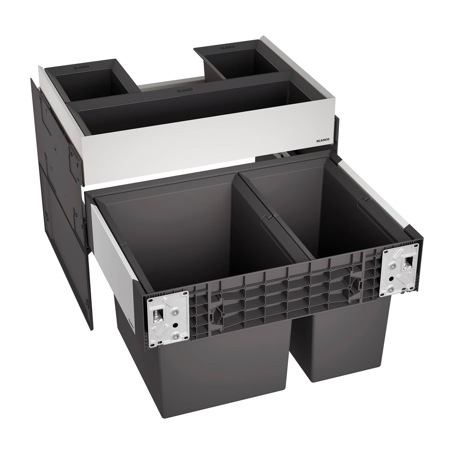 Blanco Select II 60/2 Orga 49 litre 2 Container Waste Organiser for 600mm Kitchen Cabinets