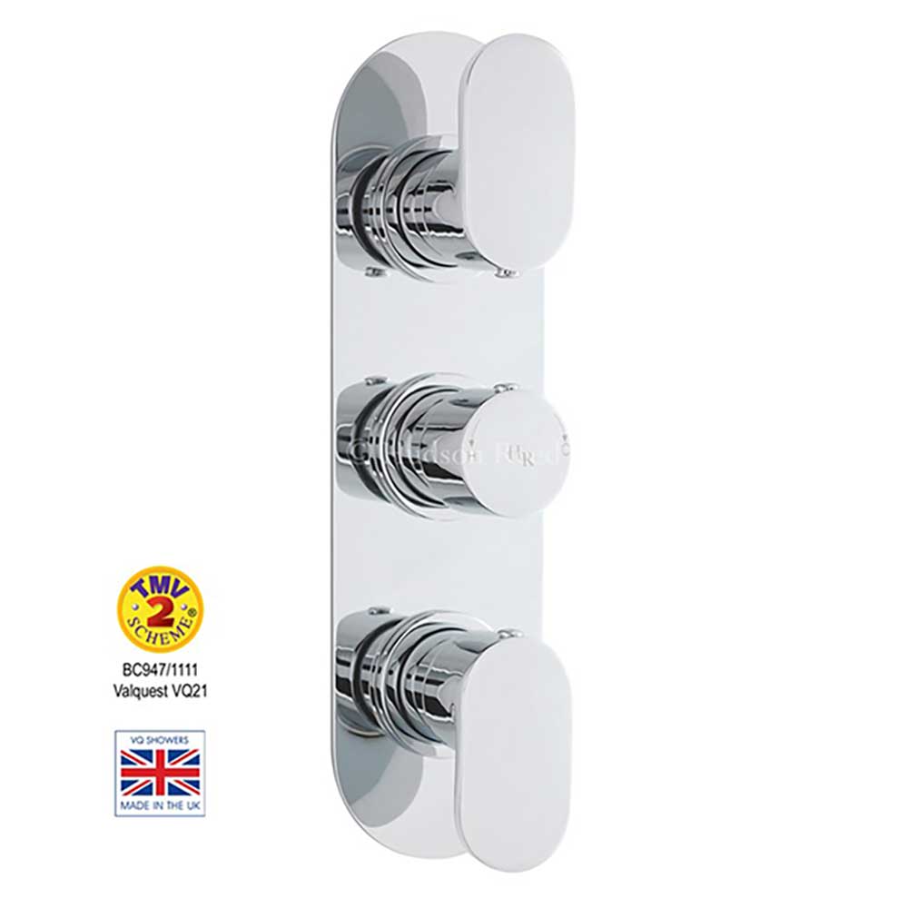 Hudson Reed Reign Round 2 Outlet Concealed Thermostatic Shower Valve