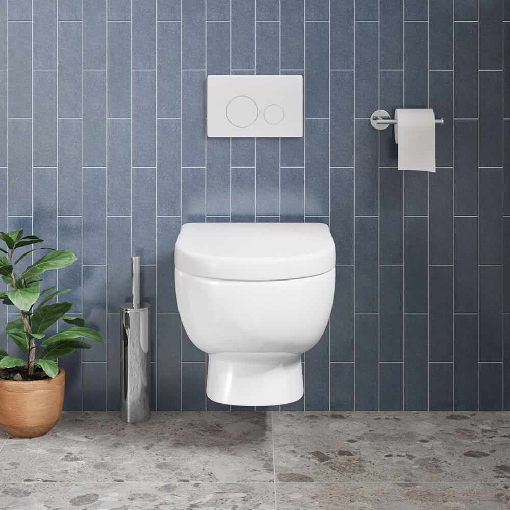 Harbour Serenity Rimless Wall Hung Toilet with Soft Close Seat