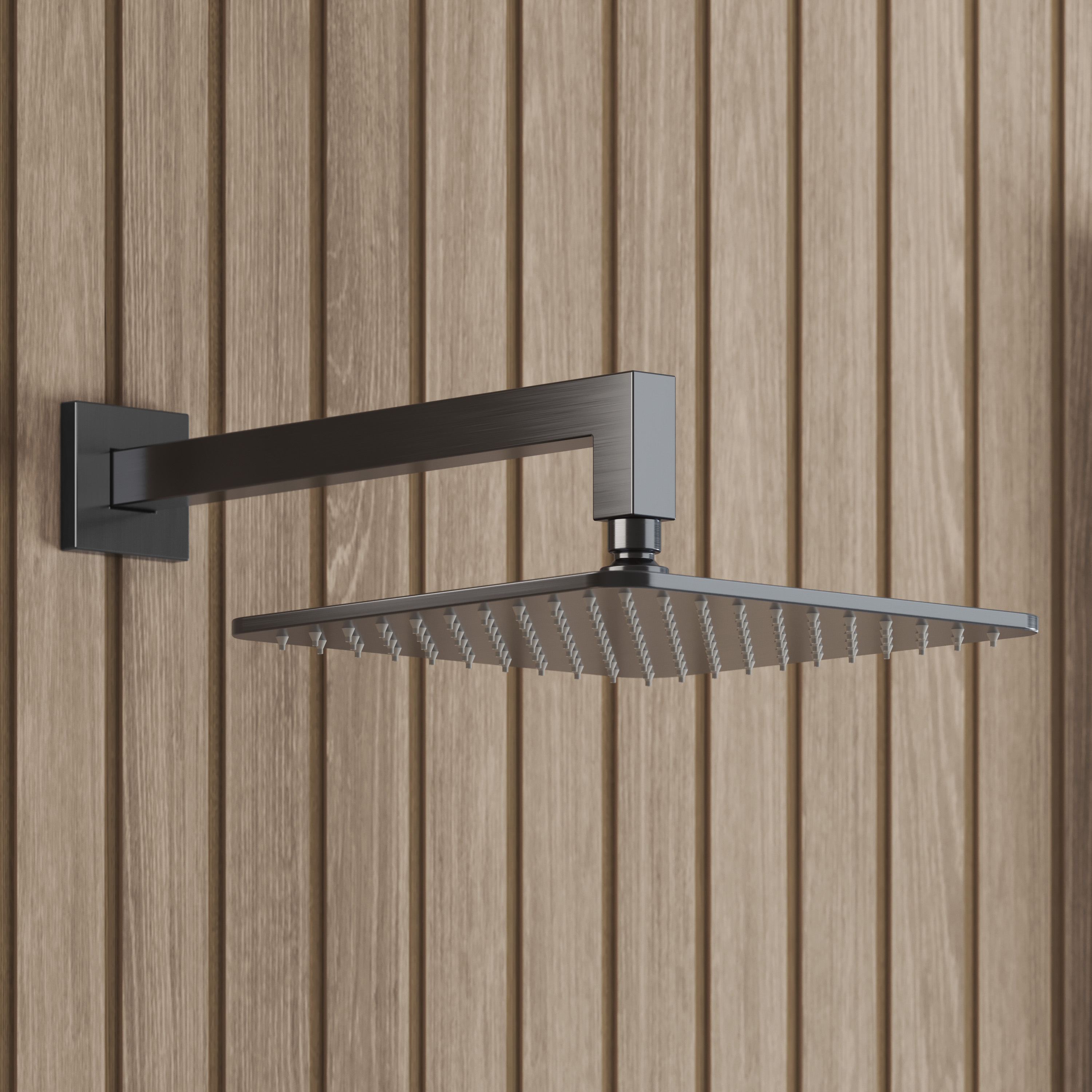 Core 1 Outlet Concealed Valve & Fixed Wall Mounted Square Shower Head