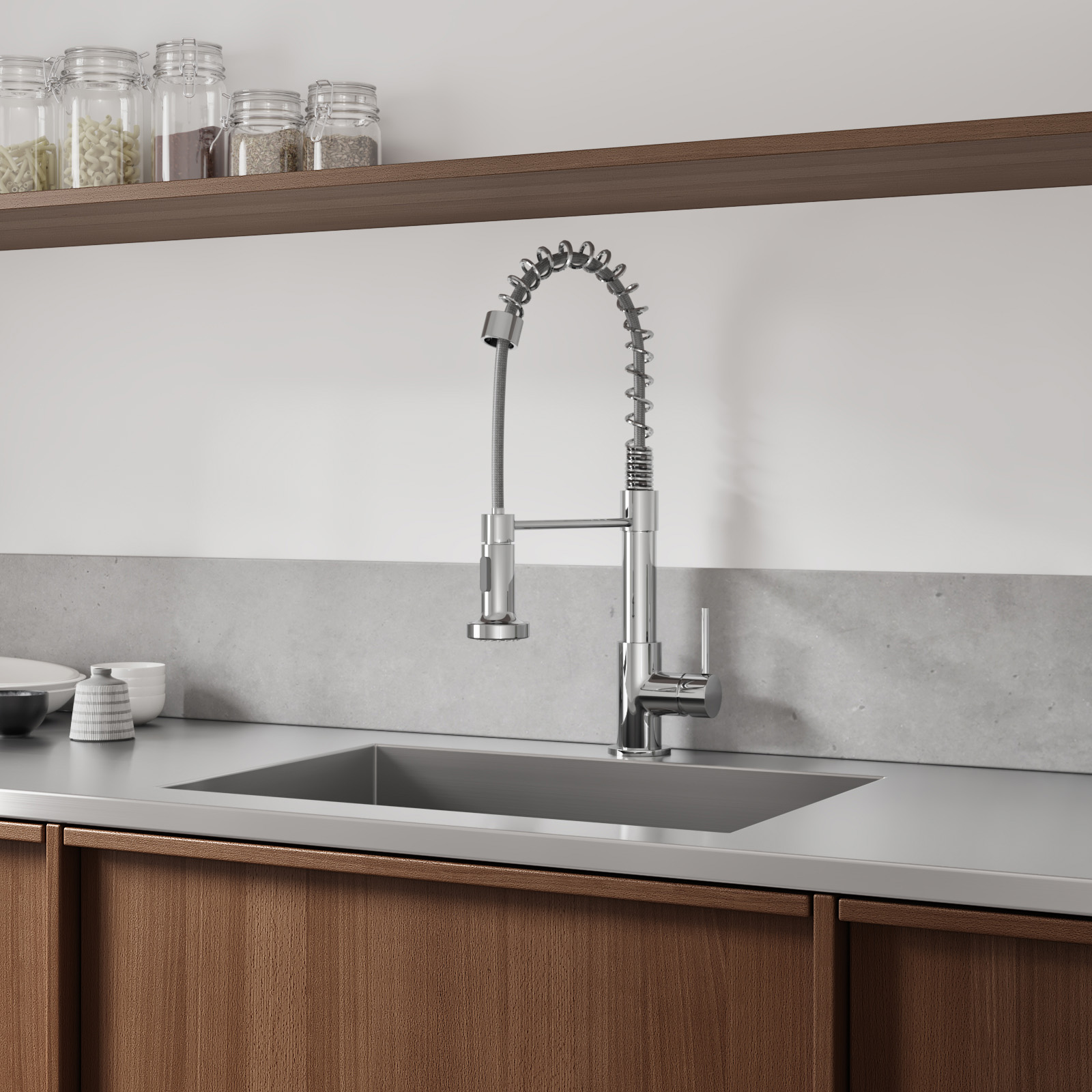 Vellamo FlexiSpray Kitchen Sink Mixer with Flexible / Movable Multi-Function Spray
