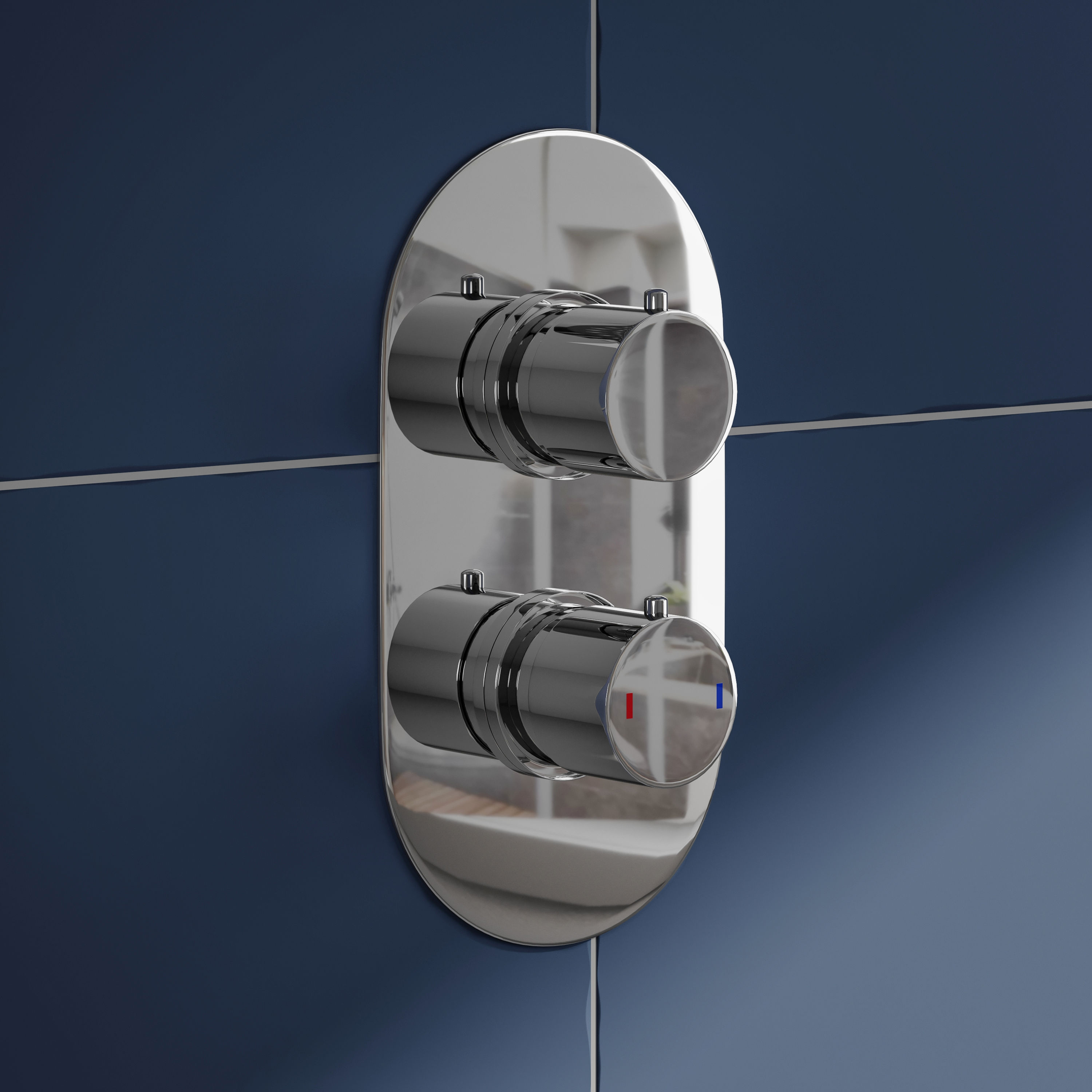 Natasha Concealed Thermostatic Shower Valve & ABS Fixed Shower Head
