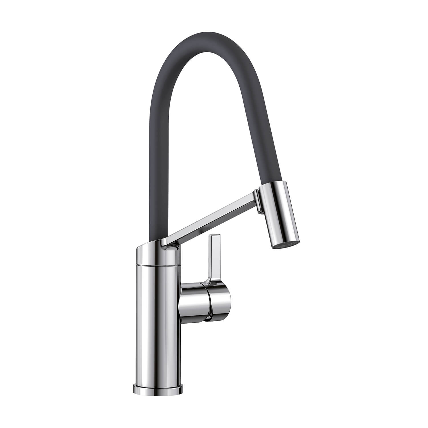 Blanco Viu-S Single Lever Chrome Mono Pull Out Kitchen Mixer Tap with Replaceable Hose