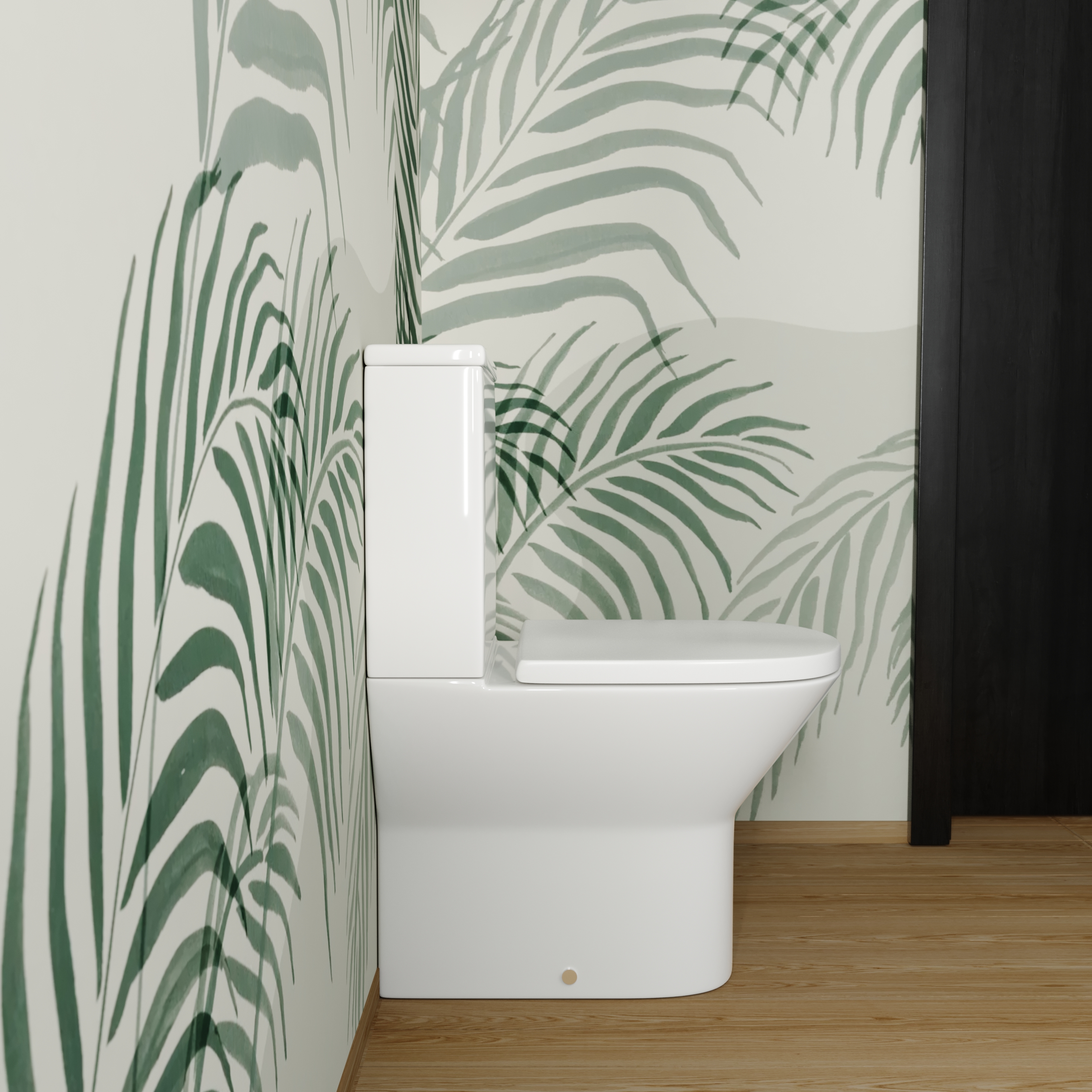 Harbour Identity Close Coupled Rimless Back to Wall Toilet & Soft Close Seat