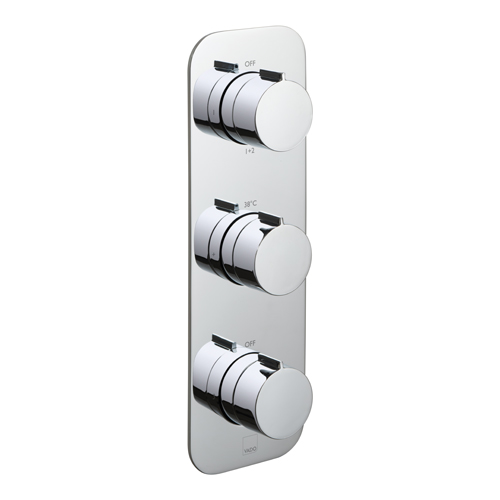 Vado Tablet Altitude Vertical 3 Outlet Concealed Thermostatic Shower Valve