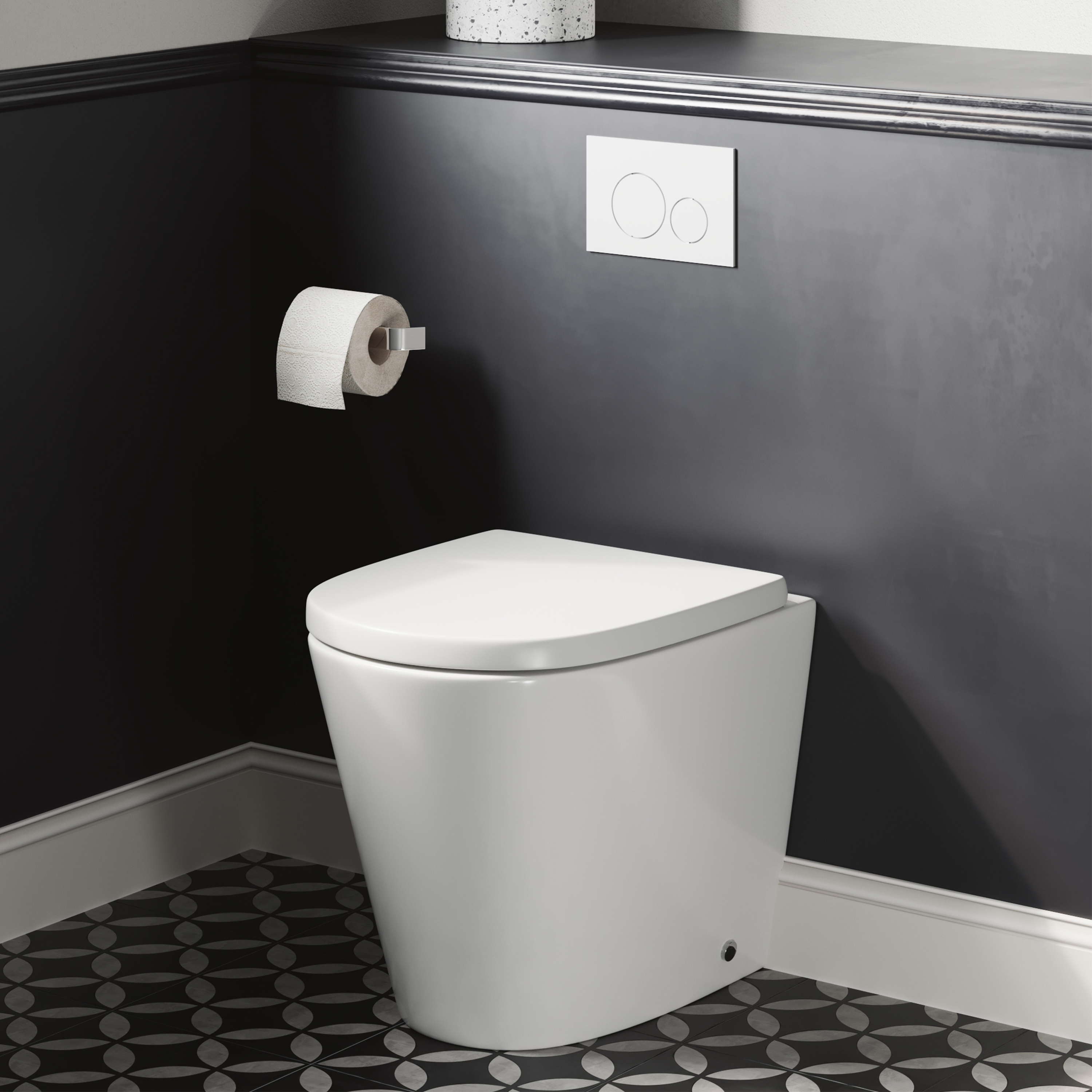 Harbour Clarity Back to Wall Rimless Toilet & Soft Close Seat