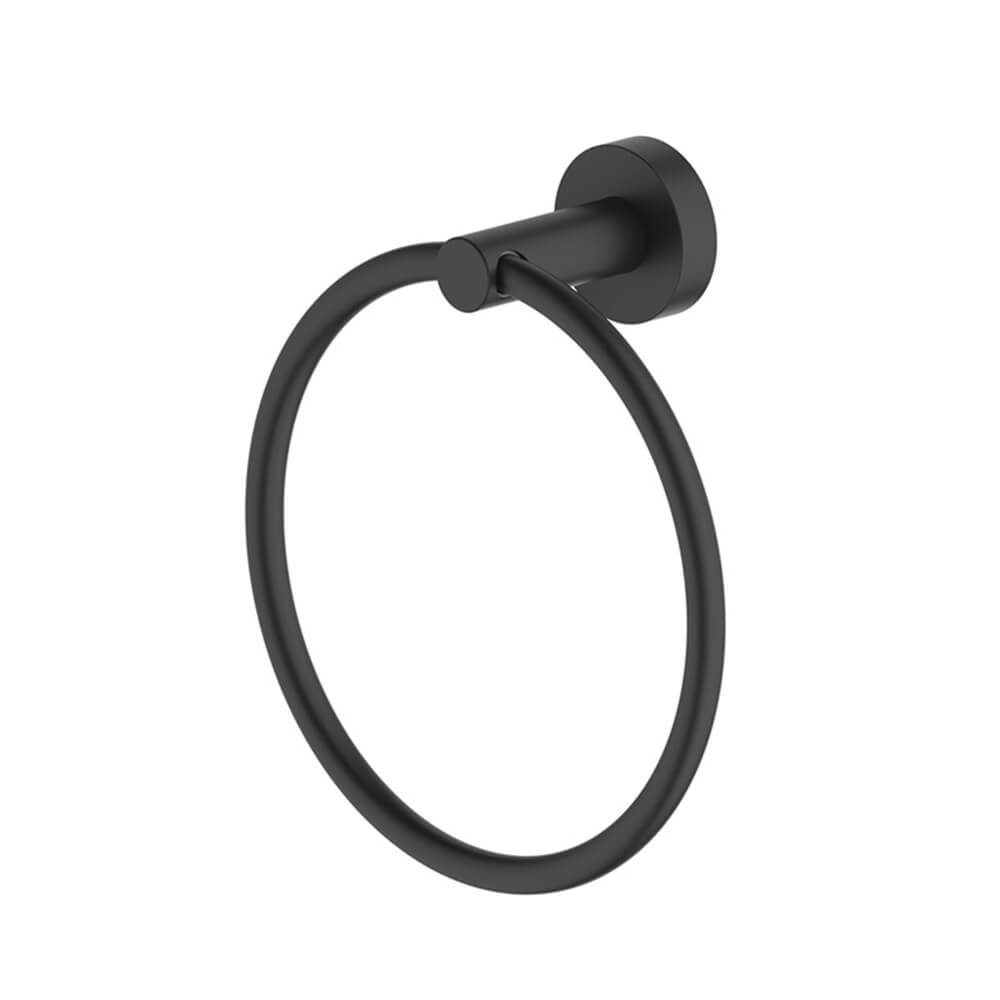Britton Bathrooms Hoxton Towel Ring - Matt Black