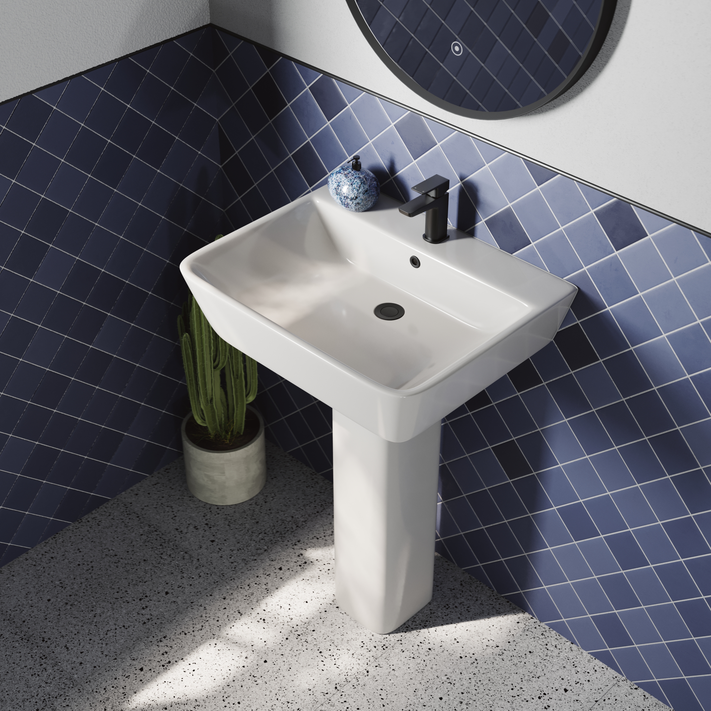 Harbour Icon Bathroom Suite with Rimless Toilet & Double Ended Bath