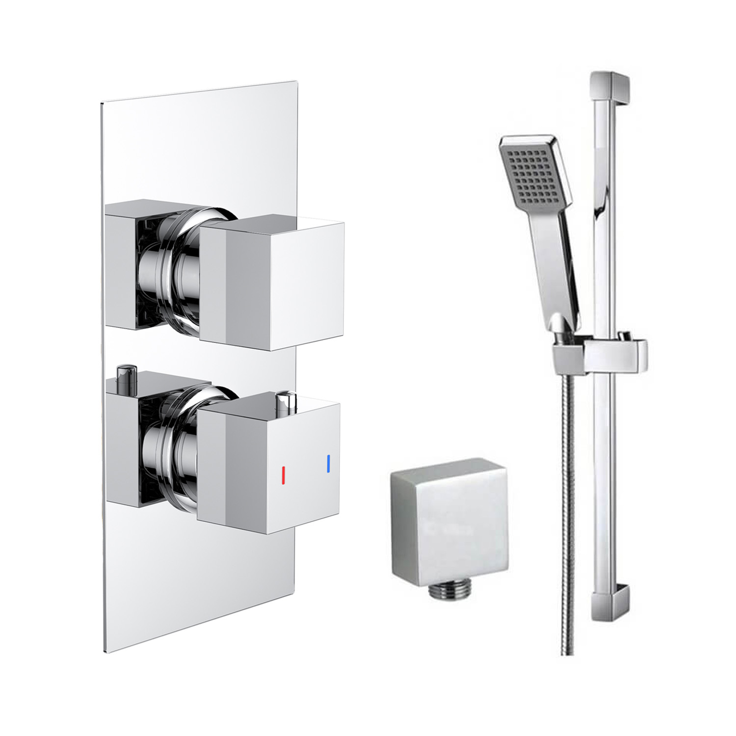 Harley Concealed Thermostatic Shower Valve & Slide Rail Kit