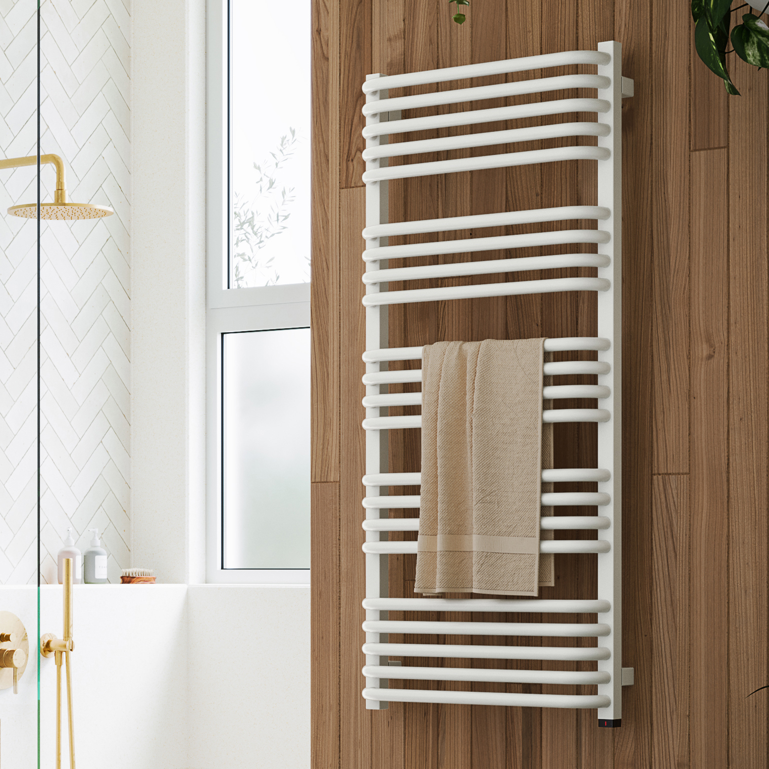 Terma Alex One Electric Heated Towel Rail with Heating Element