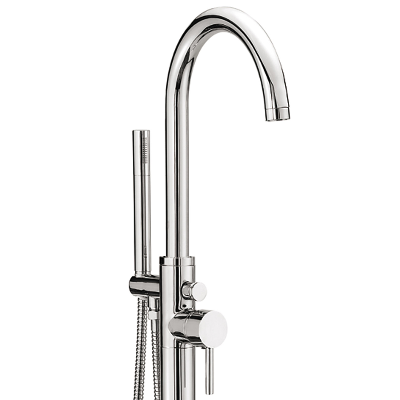 Sagittarius Ergo Floor Mounted Bath Shower Mixer & No.1 Kit