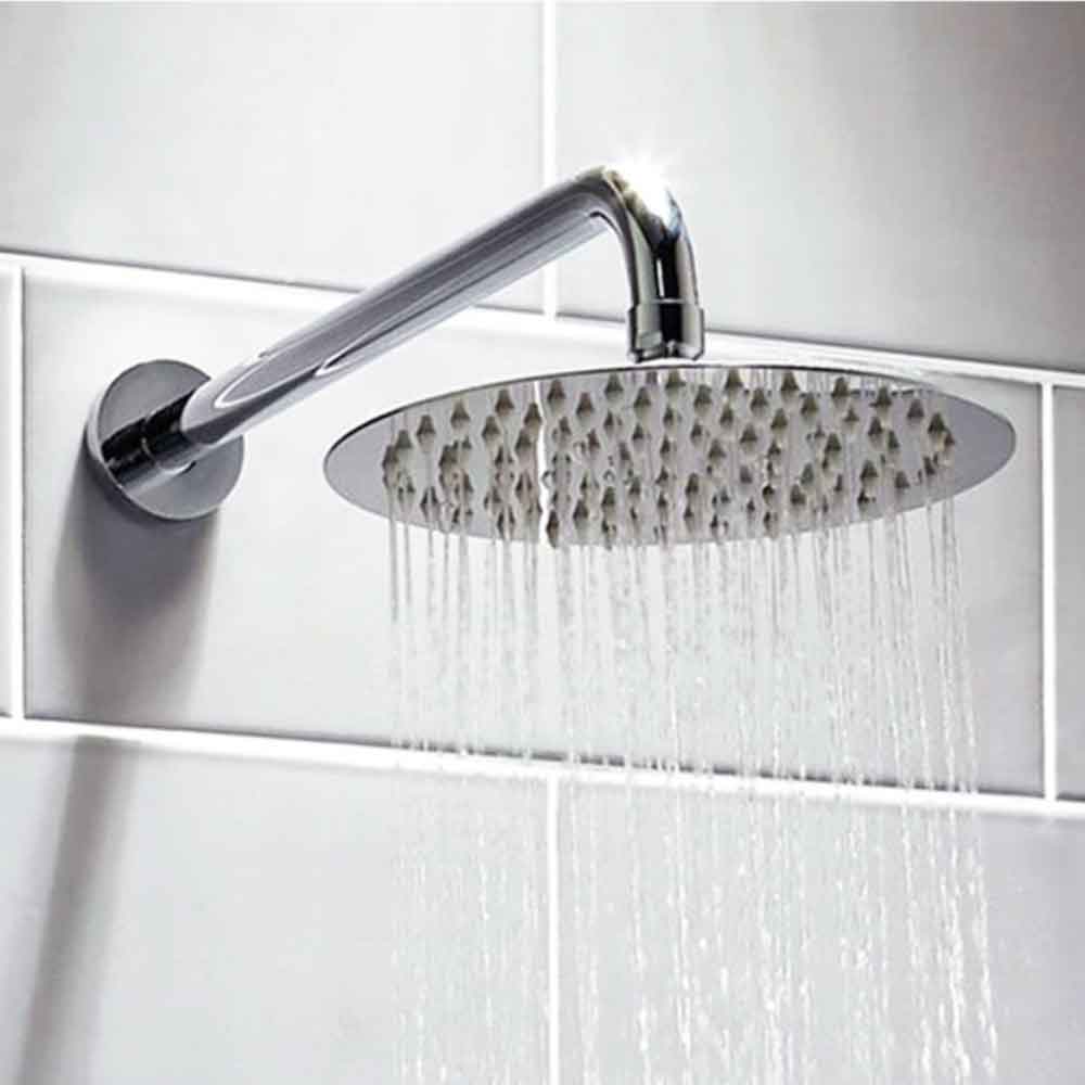 Vellamo Twist 300mm Round Fixed Wall Shower Arm
