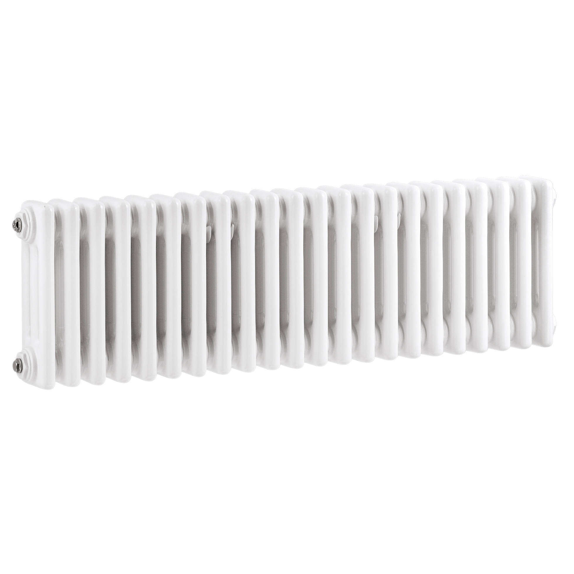 Hudson Reed Colosseum White Triple Column Traditional Radiator
