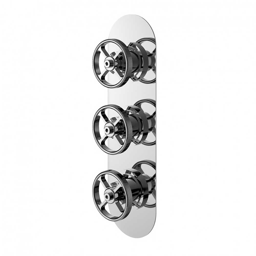 Hudson Reed Revolution Industrial 2 Outlet Concealed Thermostatic Shower Valve
