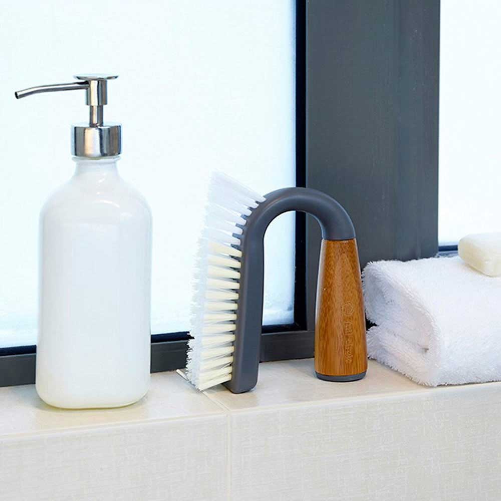 Full Circle Grunge Buster Grout & Tile Brush - Grey