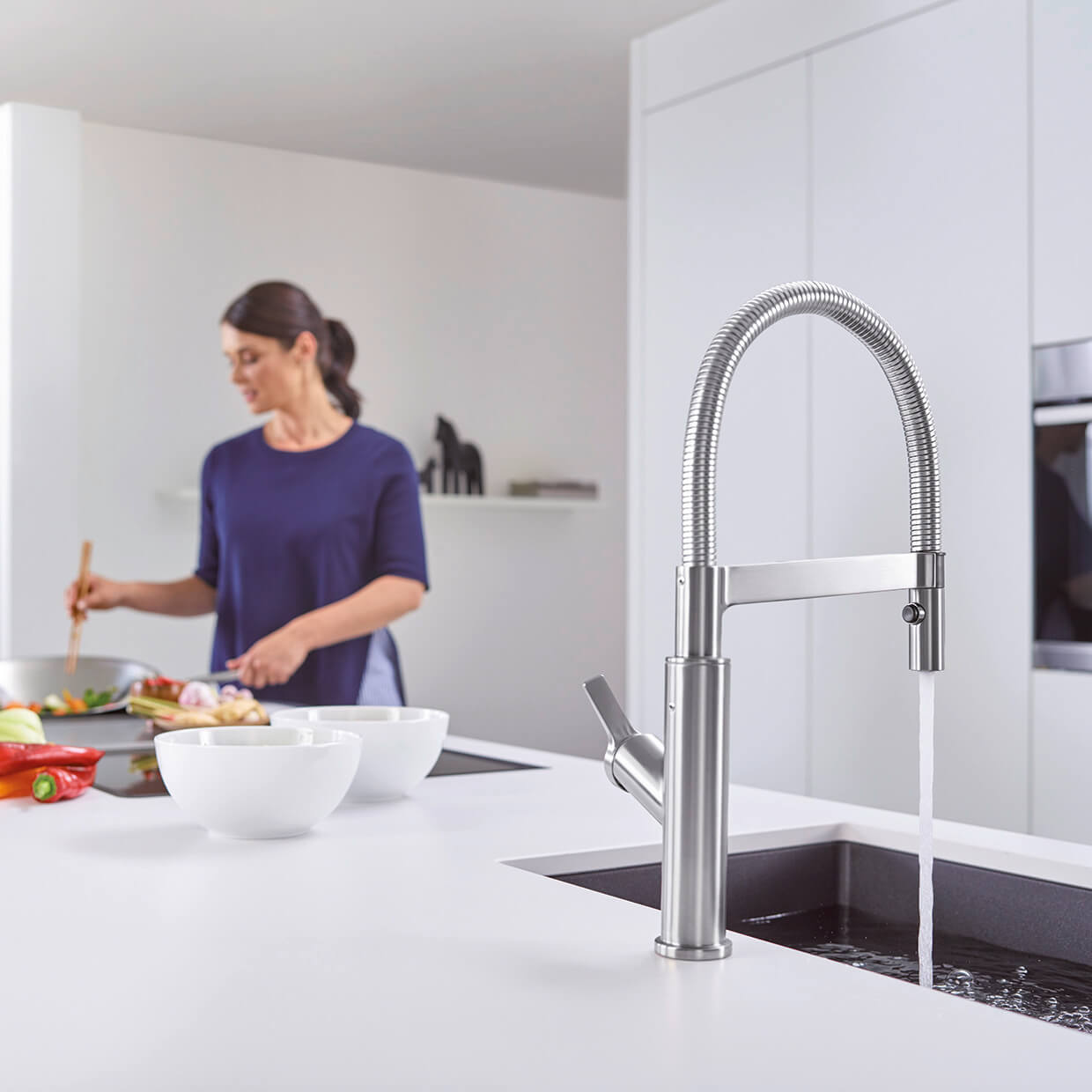 Blanco Solenta-S Semi-Professional Pull Out Kitchen Mixer Spray Tap