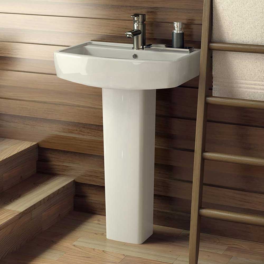 Jack 600mm Basin & Full Pedestal