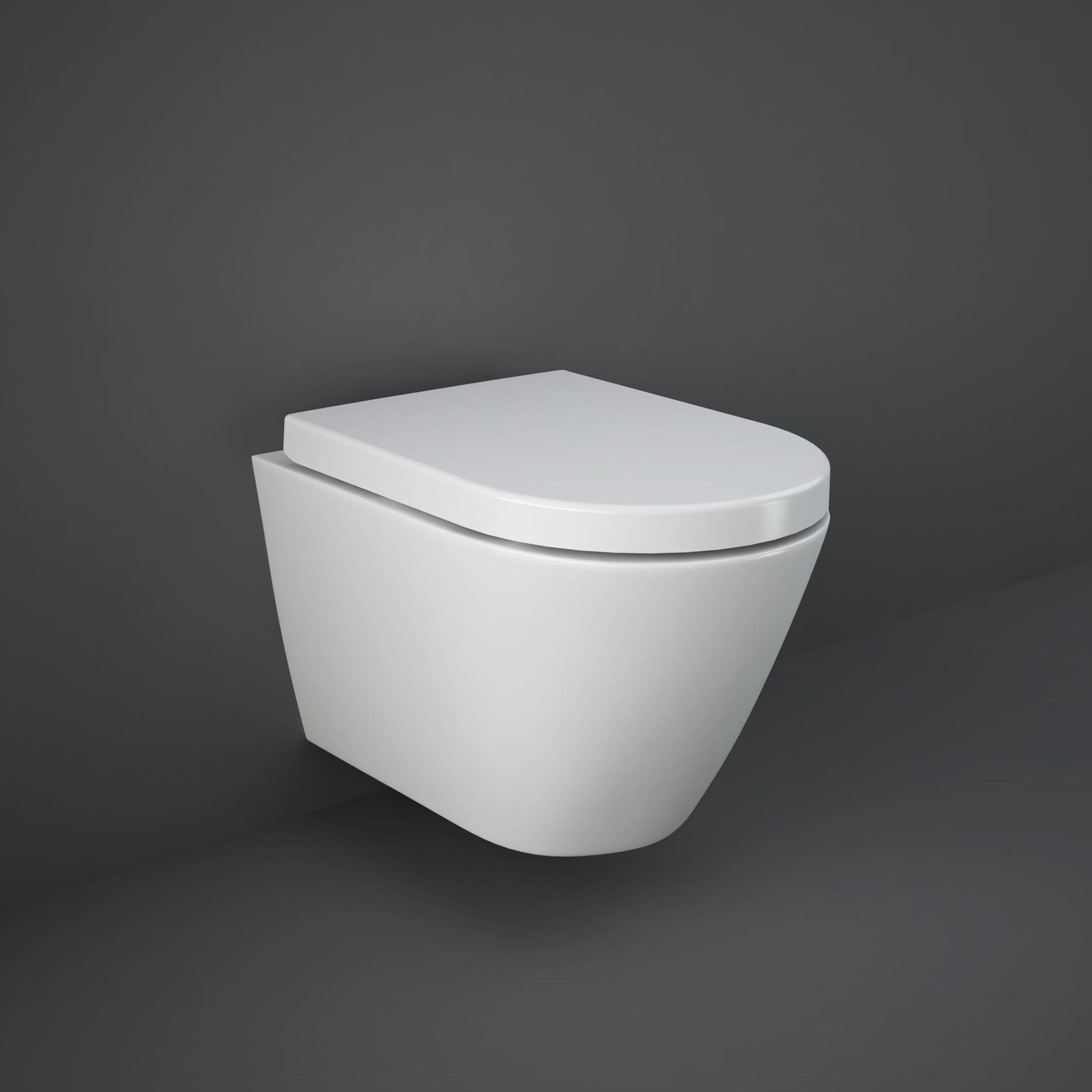 RAK Resort Rimless Wall Hung Toilet with Hidden Fixings & Soft Close Toilet Seat