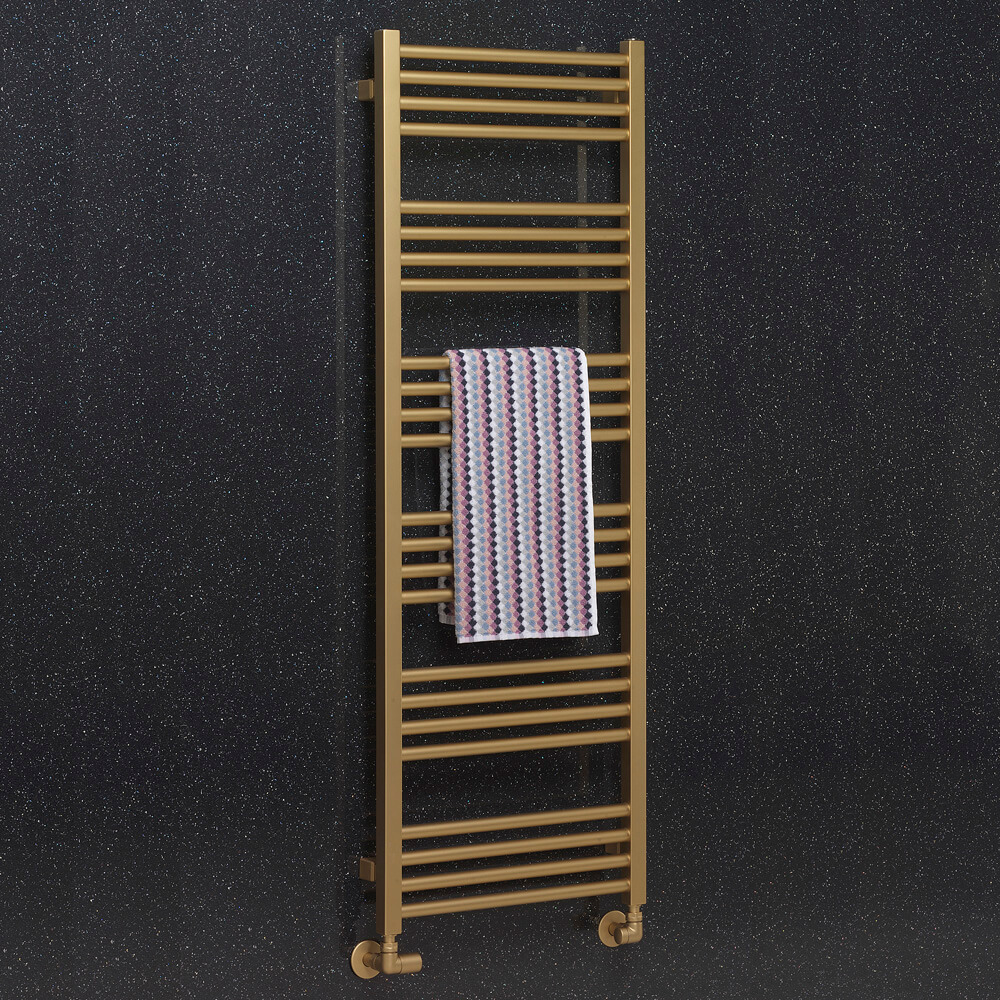 Crosswater MPRO Brushed Brass Heated Towel Rail