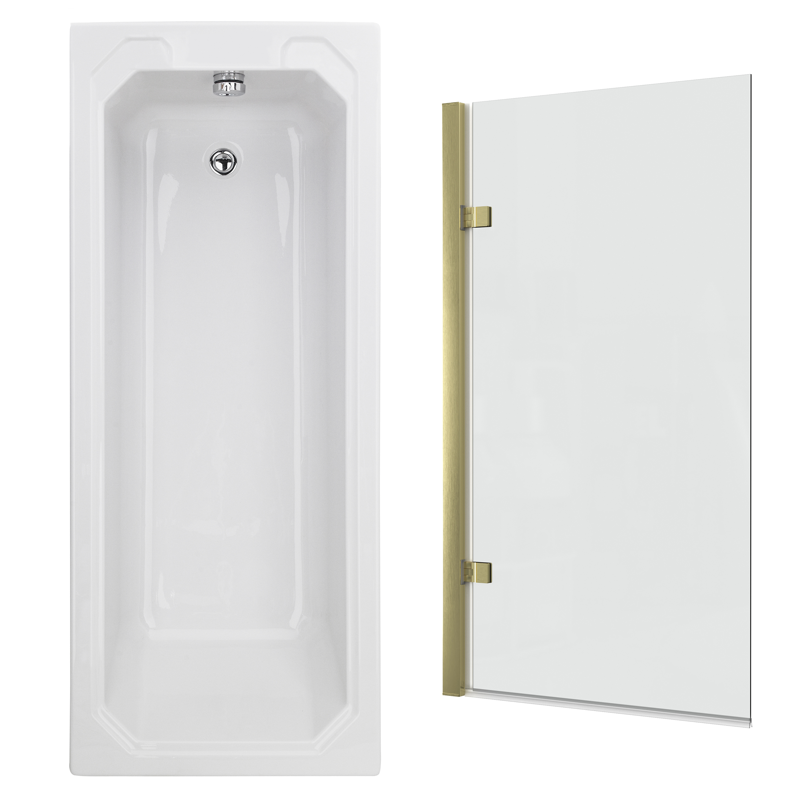 Butler & Rose Art Deco Shower Bath & Shower Screen