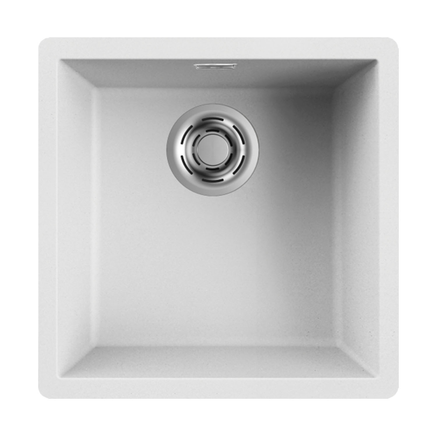Reginox Multa 40 Single Bowl Granite Composite Inset / Undermount Kitchen Sink & Waste - 456 x 456mm