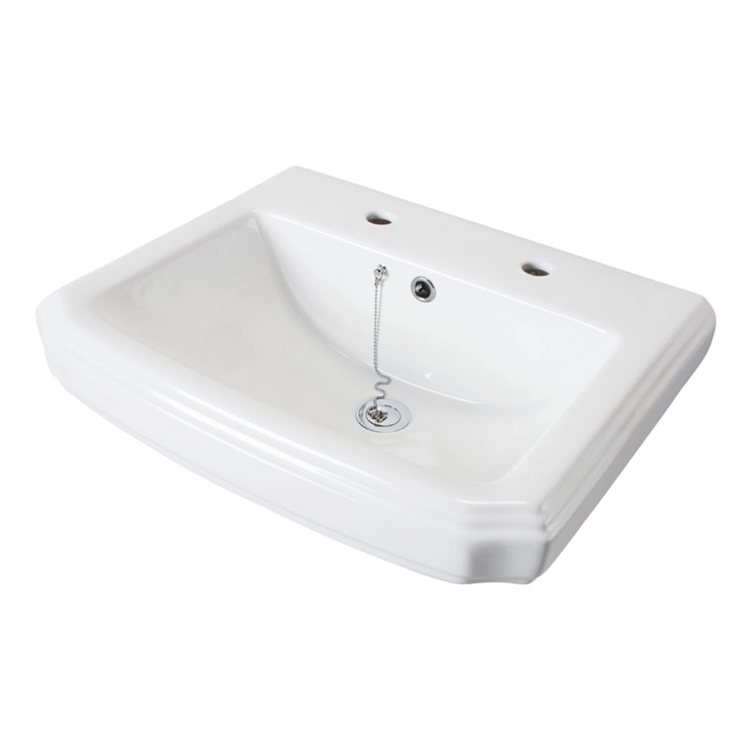 Butler & Rose Darcy Traditional 2 Tap Hole 585mm Basin & Full Pedestal