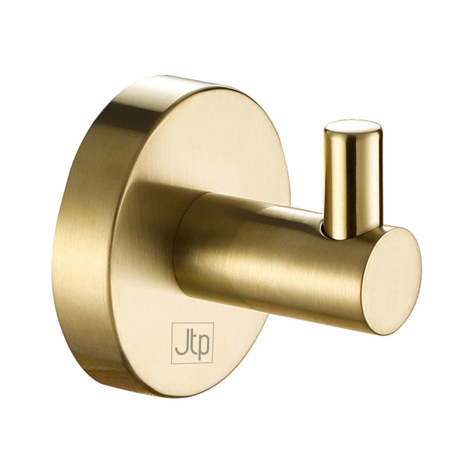 VOS Single Robe Hook - Brushed Brass